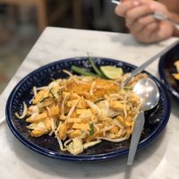 Vegan Pad Thai (no egg). Delicious!  at Home Cafe Tha Tian in Bangkok