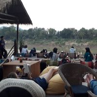 Athmosphere at Utopia in Luang Prabang