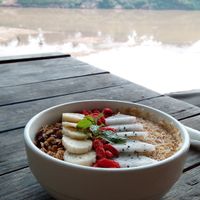 Smoothie bowl 10/10 at Utopia in Luang Prabang