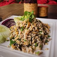 Vegan Lao Laap  at Utopia in Luang Prabang