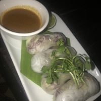 Fresh spring rolls  at Utopia in Luang Prabang