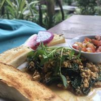 Scrambled tofu  at Utopia in Luang Prabang