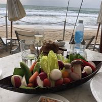 Crudites in front on the Andaman! at Catch Beach Club in Phuket