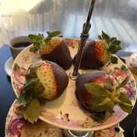 Chocolate covered strawberries (afternoon tea)  at Baskerville's Coffee House in Maidstone