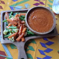 Soup of the day w vegetables at Global Village Kafe in Lovina