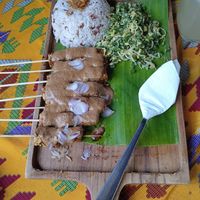 Tempe satay at Global Village Kafe in Lovina