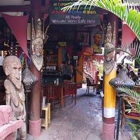 Outside at Global Village Kafe in Lovina