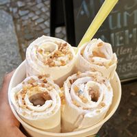 Passion fruit + biscoff + hazelnuts at Delabuu Ice Cream in Berlin