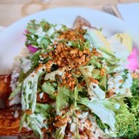 Beetroot hummus and couscous at roots - Schanzengraben in Zurich