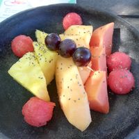 Fruit plate at Casa Loma in Minca