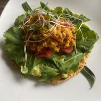 Scrambled tofu arepa 🫓   at Duni in Minca