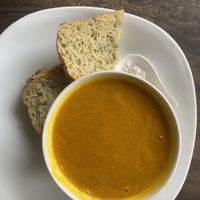 Pumpkin soup  at Duni in Minca