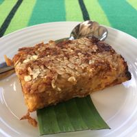 Vegan plantain apple cake at Duni in Minca