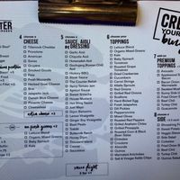 Create Your Own Burger Sheet at The Counter in Honolulu