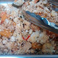 cus cus kind of... at Krishna Lunch in Barcelona