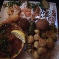 Veg platter at Tarboush in Watford