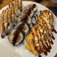 sushi rolls  at Huntington Ramen & Sushi in Fullerton