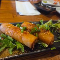 Spicy Egg rolls at Huntington Ramen & Sushi in Fullerton