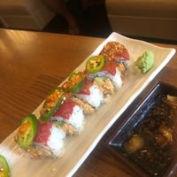 Spicy tune vegan roll Amazing  at Huntington Ramen & Sushi in Fullerton