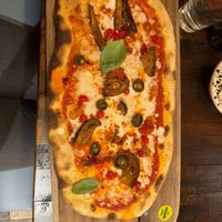 Aubergine pizzaa  at Zizzi - Suffolk St in Dublin