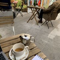 Personal dandelion tea  at The Cake Cafe in Dublin