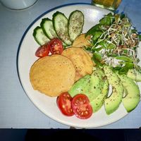 Lentil pancakes  at In Guter Gesellschaft in Hamburg