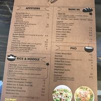 Menu at The Banh Mi Shop in White Plains