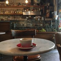 Soy cappuccino at Barnum Cafe in Rome