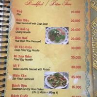 Menu 2 at Huong Khach in Da Nang