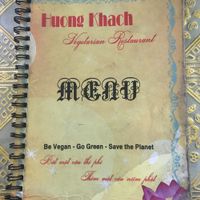 Menu 1 at Huong Khach in Da Nang