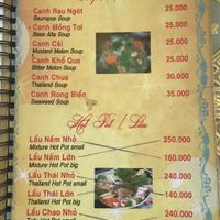 Menu 9 at Huong Khach in Da Nang