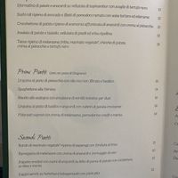 Menu (they also have an English menu)  at Pesto di Pistacchio in Trani