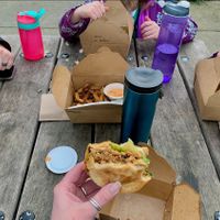 2 hacked mac’s, 1 standard mac bowl, and a double double   at MeeT in Yaletown in Vancouver