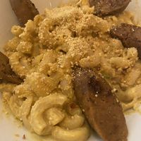 Mac with sausage  at MeeT in Yaletown in Vancouver