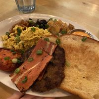 english breakfast at MeeT in Yaletown in Vancouver