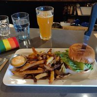 Burger at MeeT in Yaletown in Vancouver