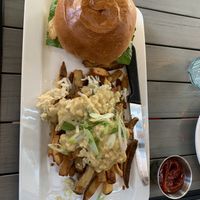 Burger and Poutine   at MeeT in Yaletown in Vancouver