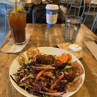 Shrimply amazing somen noodle salad & meet Caesar   at MeeT in Yaletown in Vancouver