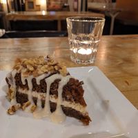 Scrumptious carrot cake at MeeT in Yaletown in Vancouver