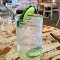 Cucumber Elderflower Spritz   at MeeT in Yaletown in Vancouver