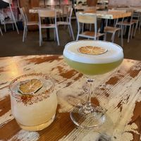 Spicy Margarita and Pineapple Basil Smash  at MeeT in Yaletown in Vancouver