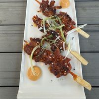Korean skewers  at MeeT in Yaletown in Vancouver