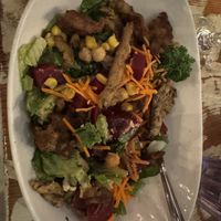 Beet salad with chick’n  at MeeT in Yaletown in Vancouver