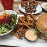 Good burger  at MeeT in Yaletown in Vancouver