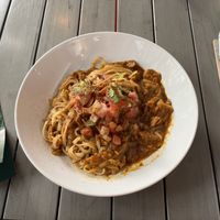 Butter chikkin noodz  at MeeT in Yaletown in Vancouver