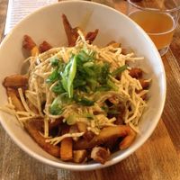 Vegan poutine! at MeeT in Yaletown in Vancouver