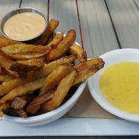 fries with queso sauce at MeeT in Yaletown in Vancouver