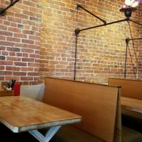 inside booth at MeeT in Yaletown in Vancouver