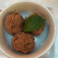 Chocolate hazelnut ice cream  at MeeT in Yaletown in Vancouver