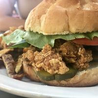 New Chick-un burger at MeeT in Yaletown in Vancouver